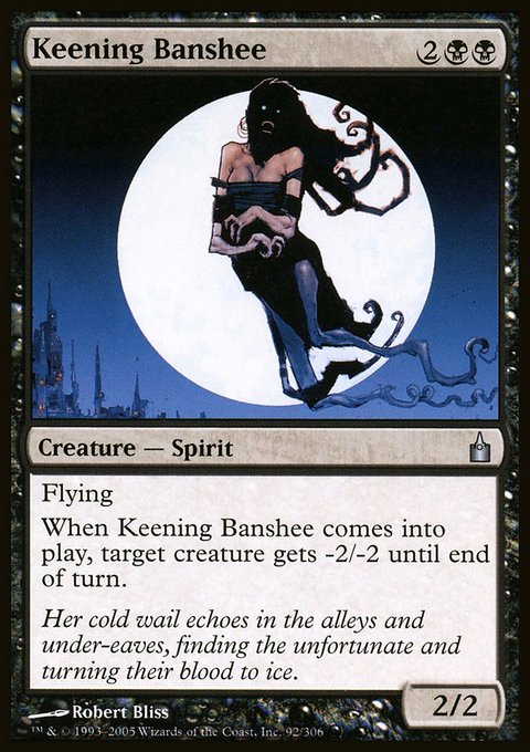 Keening Banshee, Ravnica: City of Guilds #92, Magic: The Gathering card