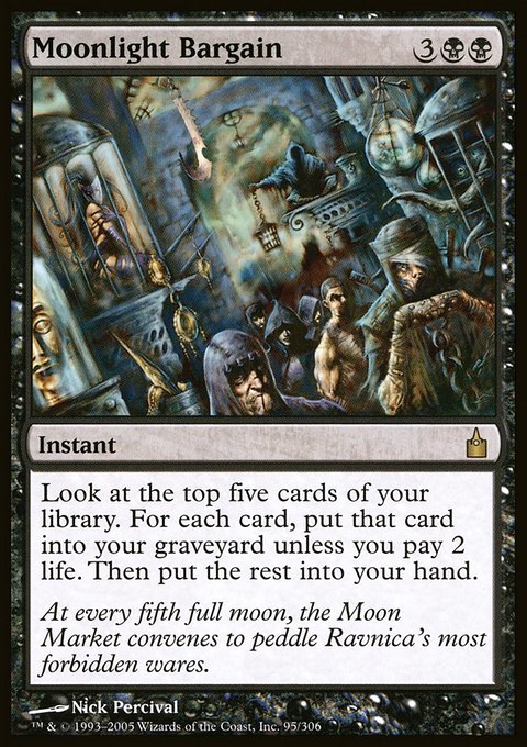 Moonlight Bargain, Ravnica: City of Guilds #95, Magic: The Gathering card