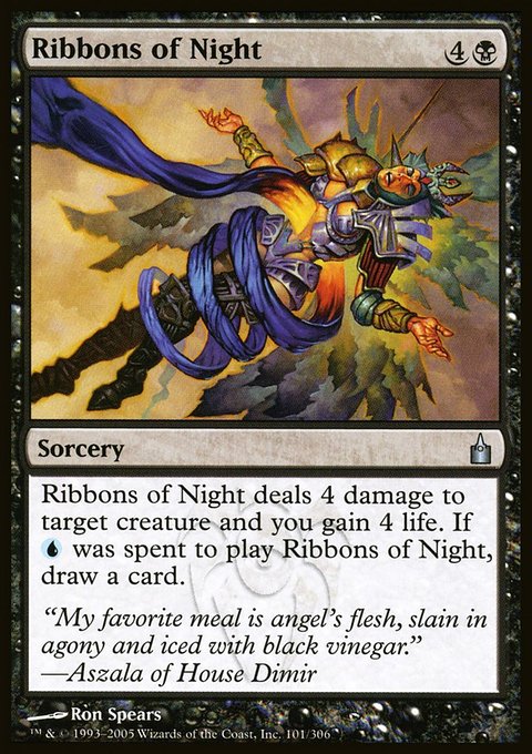 Ribbons of Night, Ravnica: City of Guilds #101, Magic: The Gathering card