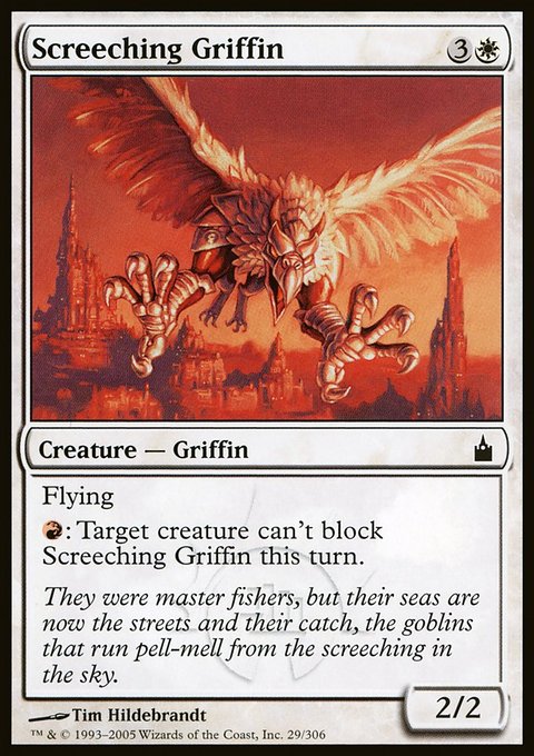 Screeching Griffin, Ravnica: City of Guilds #29, Magic: The Gathering card