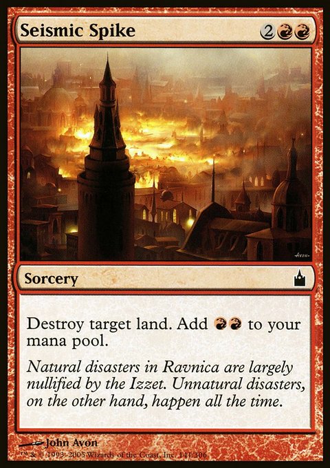 Seismic Spike, Ravnica: City of Guilds #141, Magic: The Gathering card