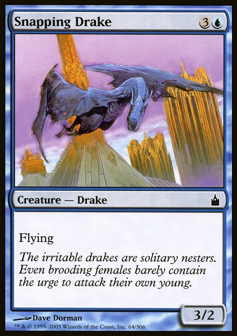 Snapping Drake, Ravnica: City of Guilds #64, Magic: The Gathering card