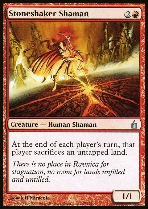 Stoneshaker Shaman, Ravnica: City of Guilds #145, Magic: The Gathering card