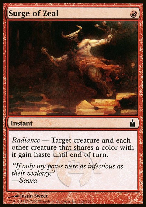 Surge of Zeal, Ravnica: City of Guilds #146, Magic: The Gathering card