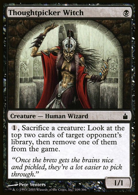 Thoughtpicker Witch, Ravnica: City of Guilds #109, Magic: The Gathering card