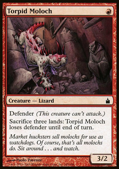 Torpid Moloch, Ravnica: City of Guilds #147, Magic: The Gathering card