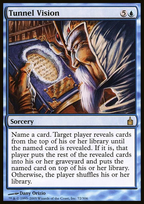 Tunnel Vision, Ravnica: City of Guilds #72, Magic: The Gathering card