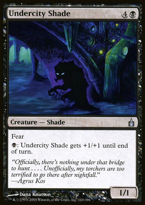 Undercity Shade, Ravnica: City of Guilds #110, Magic: The Gathering card