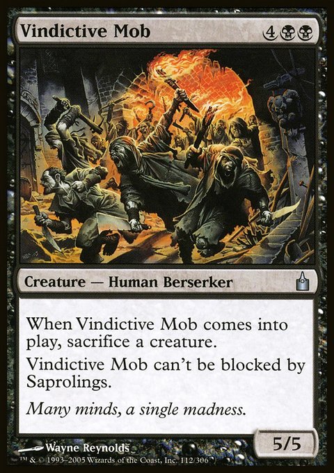 Vindictive Mob, Ravnica: City of Guilds #112, Magic: The Gathering card