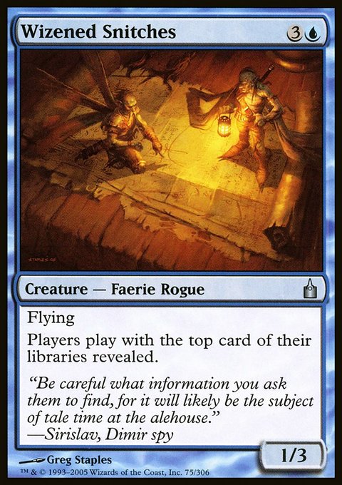 Wizened Snitches, Ravnica: City of Guilds #75, Magic: The Gathering card