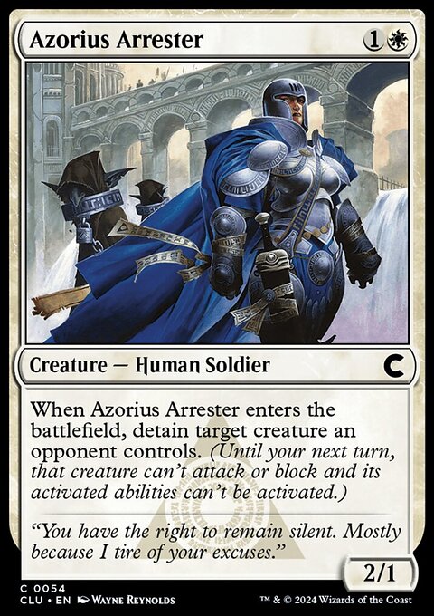 Azorius Arrester, Ravnica: Clue Edition #54, Magic: The Gathering card
