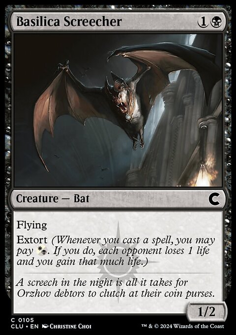 Basilica Screecher, Ravnica: Clue Edition #105, Magic: The Gathering card