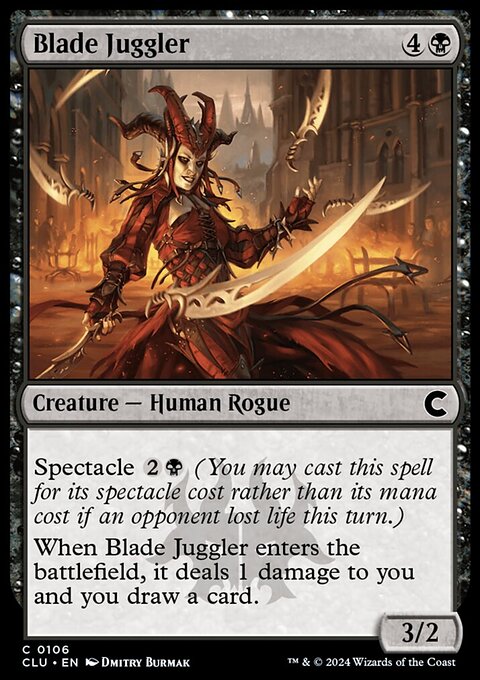 Blade Juggler, Ravnica: Clue Edition #106, Magic: The Gathering card
