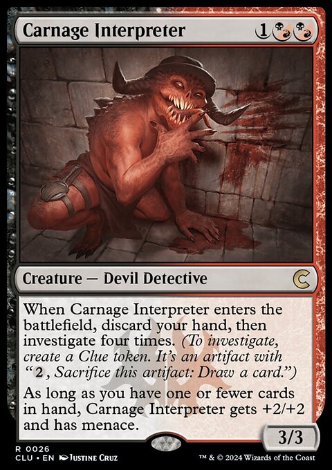 Carnage Interpreter, Ravnica: Clue Edition #26, Magic: The Gathering card
