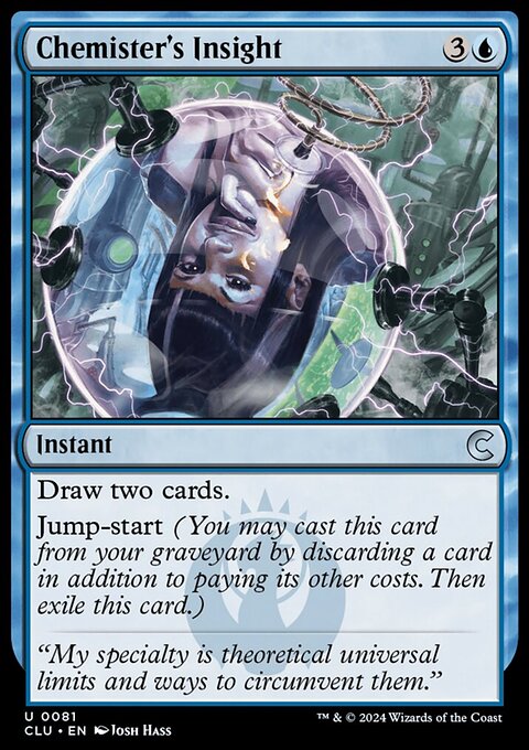 Chemister's Insight, Ravnica: Clue Edition #81, Magic: The Gathering card