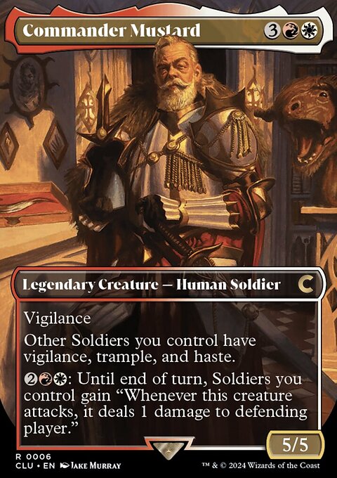Commander Mustard, Ravnica: Clue Edition #6, Magic: The Gathering card