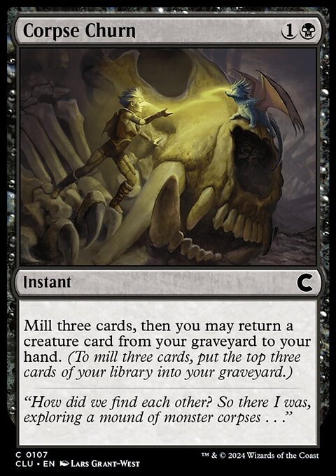 Corpse Churn, Ravnica: Clue Edition #107, Magic: The Gathering card