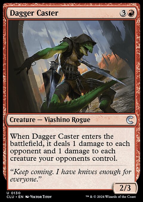 Dagger Caster, Ravnica: Clue Edition #130, Magic: The Gathering card