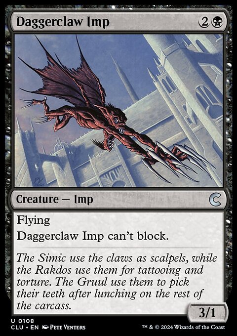 Daggerclaw Imp, Ravnica: Clue Edition #108, Magic: The Gathering card