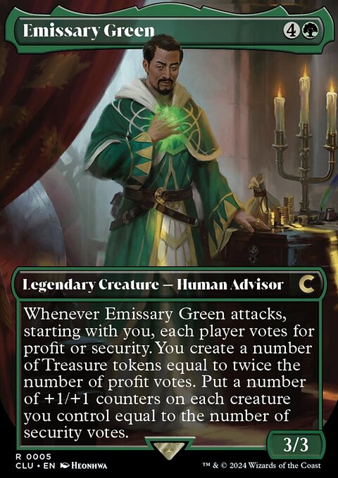Emissary Green, Ravnica: Clue Edition #5, Magic: The Gathering card