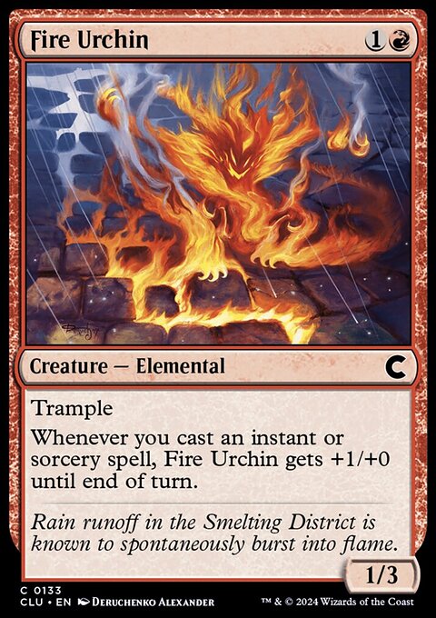 Fire Urchin, Ravnica: Clue Edition #133, Magic: The Gathering card