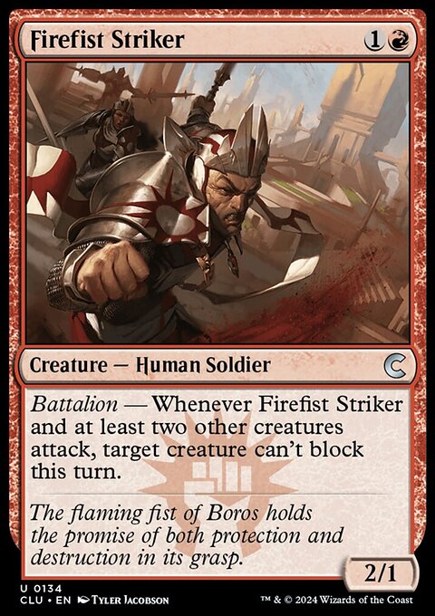 Firefist Striker, Ravnica: Clue Edition #134, Magic: The Gathering card