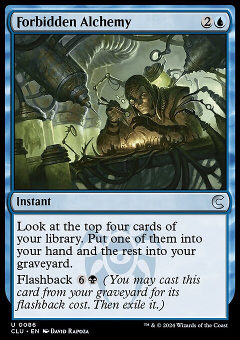 Forbidden Alchemy, Ravnica: Clue Edition #86, Magic: The Gathering card