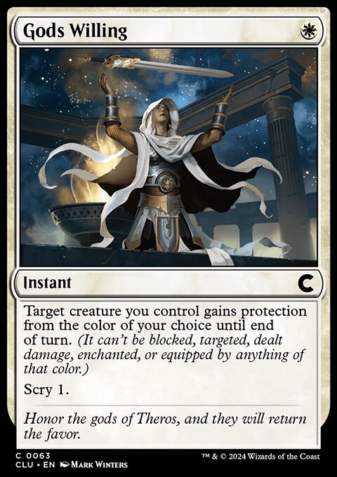 Gods Willing, Ravnica: Clue Edition #63, Magic: The Gathering card