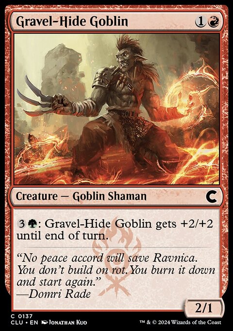 Gravel-Hide Goblin, Ravnica: Clue Edition #137, Magic: The Gathering card