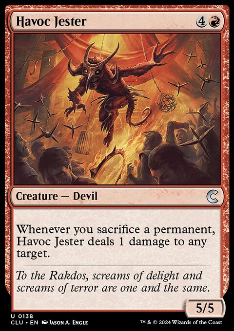 Havoc Jester, Ravnica: Clue Edition #138, Magic: The Gathering card