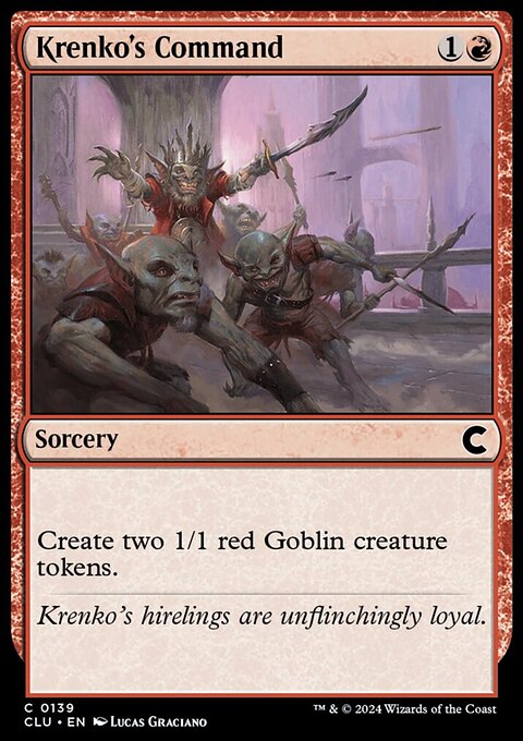 Krenko's Command, Ravnica: Clue Edition #139, Magic: The Gathering card