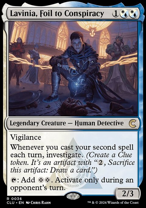 Lavinia, Foil to Conspiracy, Ravnica: Clue Edition #36, Magic: The Gathering card