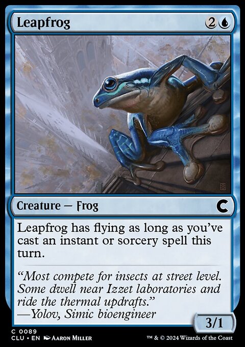 Leapfrog, Ravnica: Clue Edition #89, Magic: The Gathering card
