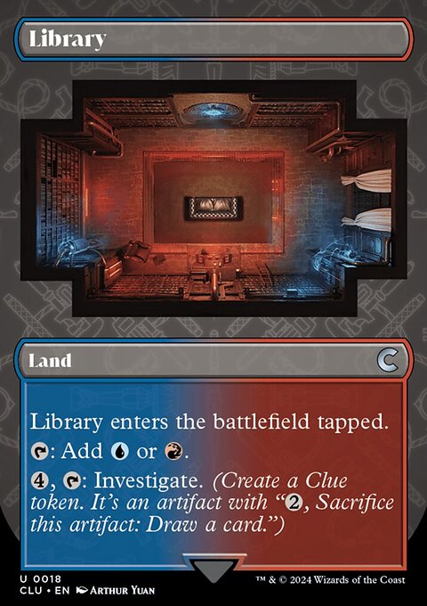 Library, Ravnica: Clue Edition #18, Magic: The Gathering card