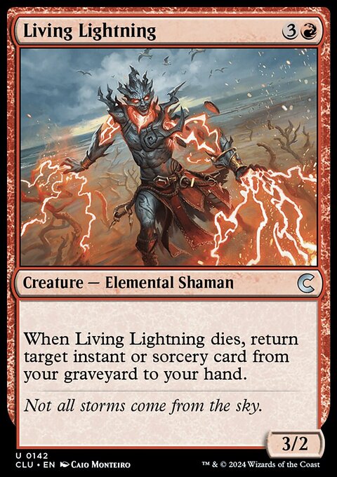 Living Lightning, Ravnica: Clue Edition #142, Magic: The Gathering card