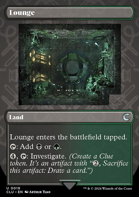 Lounge, Ravnica: Clue Edition #19, Magic: The Gathering card