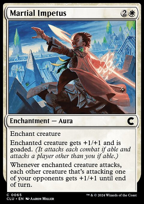 Martial Impetus, Ravnica: Clue Edition #65, Magic: The Gathering card
