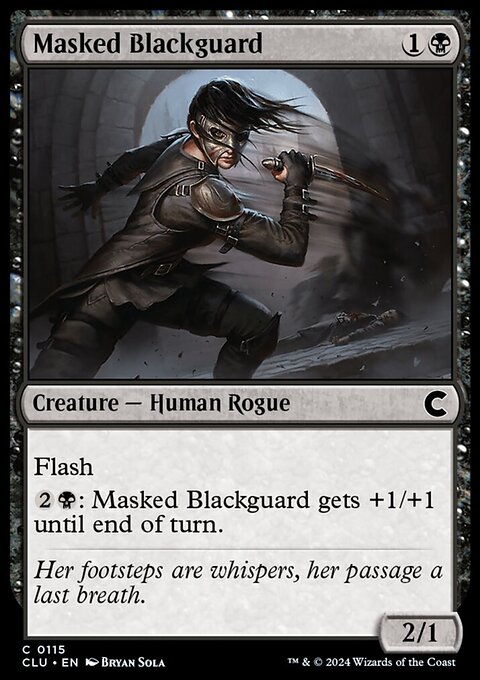 Masked Blackguard, Ravnica: Clue Edition #115, Magic: The Gathering card