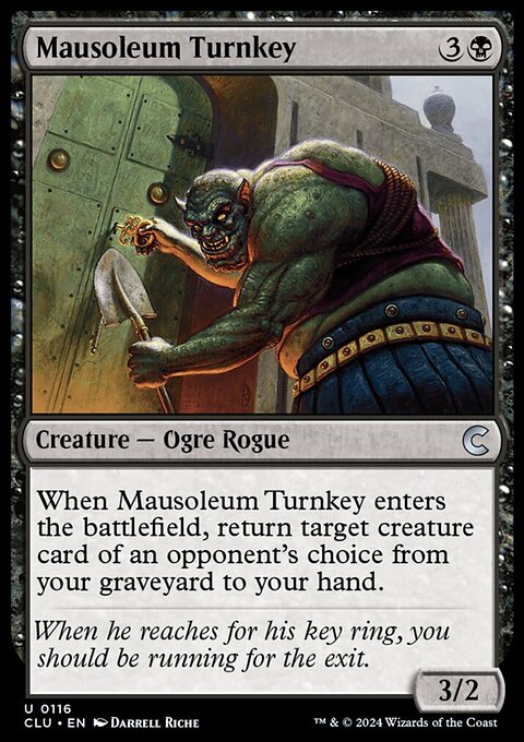 Mausoleum Turnkey, Ravnica: Clue Edition #116, Magic: The Gathering card