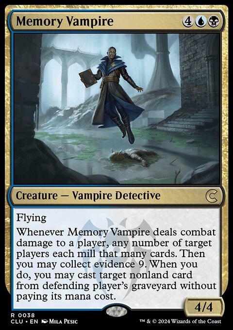 Memory Vampire, Ravnica: Clue Edition #38, Magic: The Gathering card