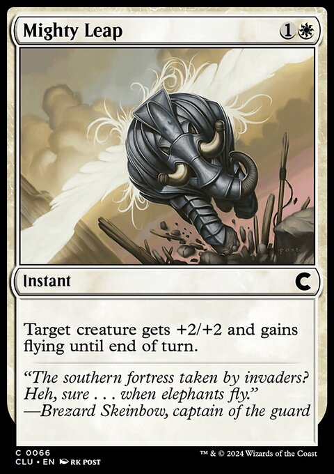 Mighty Leap, Ravnica: Clue Edition #66, Magic: The Gathering card