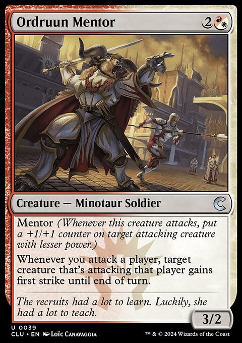 Ordruun Mentor, Ravnica: Clue Edition #39, Magic: The Gathering card