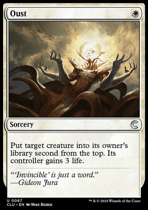 Oust, Ravnica: Clue Edition #67, Magic: The Gathering card