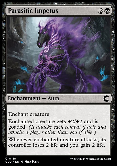Parasitic Impetus, Ravnica: Clue Edition #118, Magic: The Gathering card