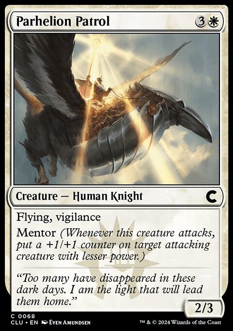 Parhelion Patrol, Ravnica: Clue Edition #68, Magic: The Gathering card