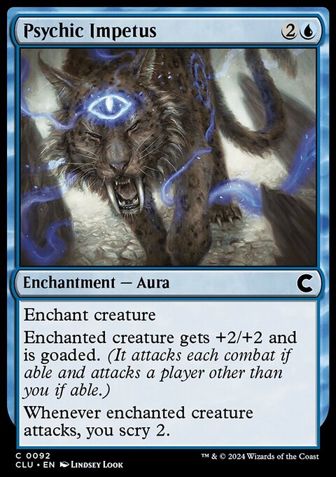 Psychic Impetus, Ravnica: Clue Edition #92, Magic: The Gathering card