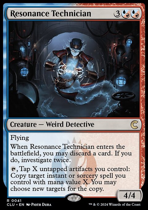 Resonance Technician, Ravnica: Clue Edition #41, Magic: The Gathering card
