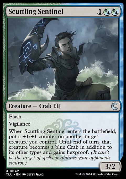 Scuttling Sentinel, Ravnica: Clue Edition #42, Magic: The Gathering card