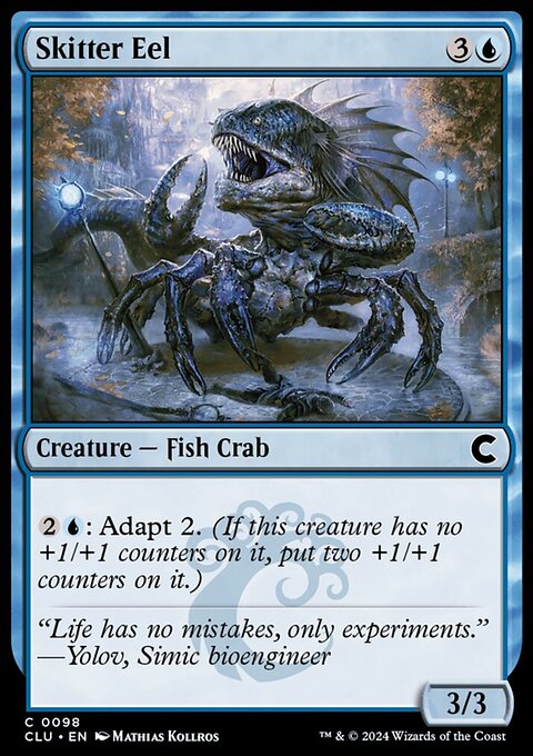 Skitter Eel, Ravnica: Clue Edition #98, Magic: The Gathering card