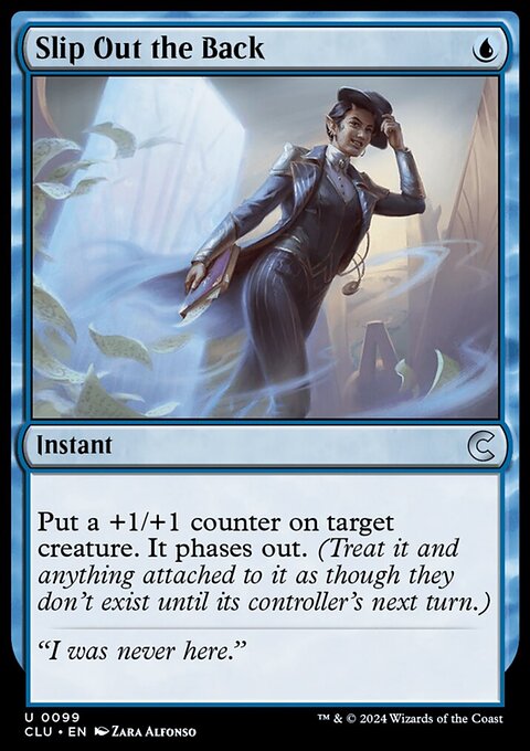 Slip Out the Back, Ravnica: Clue Edition #99, Magic: The Gathering card